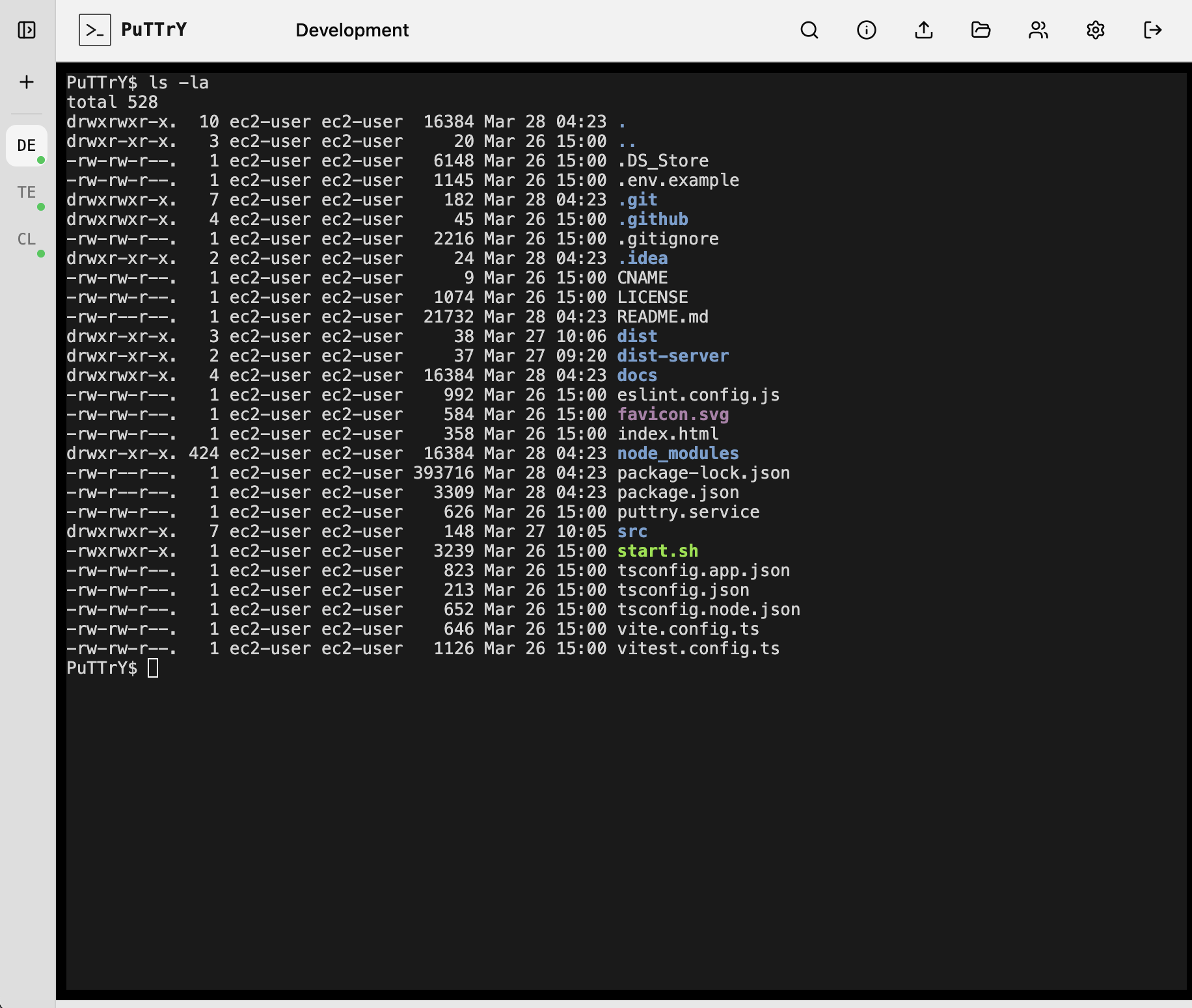 PuTTrY Web Interface - Authentication